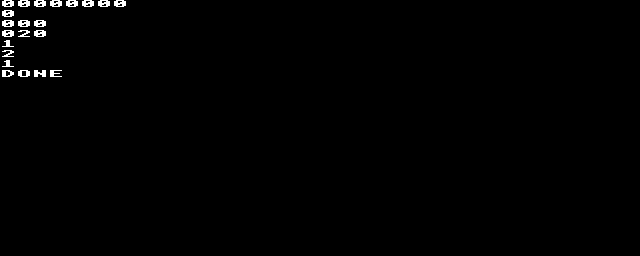 Native diagnostic: rejected requests return 0, followed by the accepted three-by-two and one-cell regions. The later 1 flags mark successful calls.