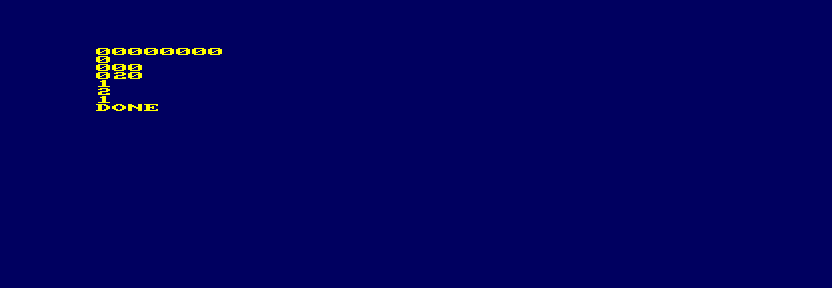 Native diagnostic: rejected requests return 0, followed by the accepted three-by-two and one-cell regions. The later 1 flags mark successful calls.