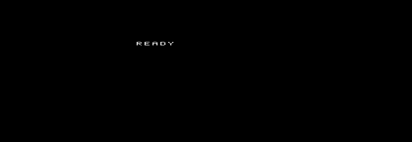 The corrected READY label begins at x89 within the panel.