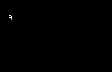 One visible A sits at the far left of the MARIA active area because two identical objects overlap at x0.