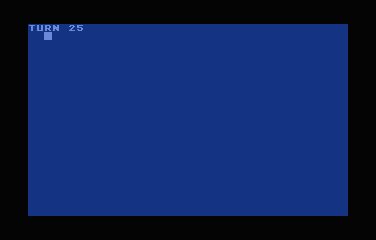 The faulty Atari XL caller after holding fire, showing unwanted repeated turns.