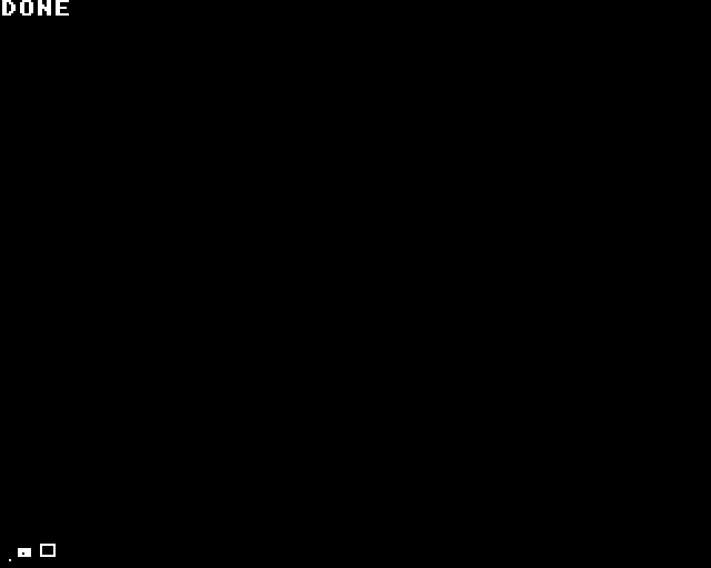 The maintained caller running through the machine’s stock BASIC ROM.