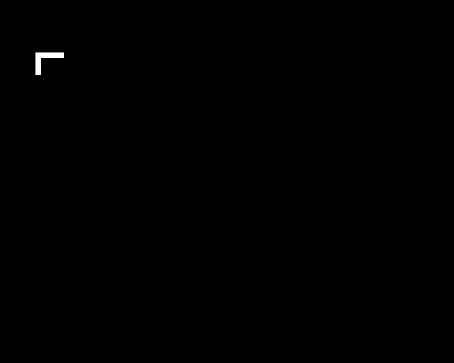 F resampled to eight by four useful pixels inside a padded cell