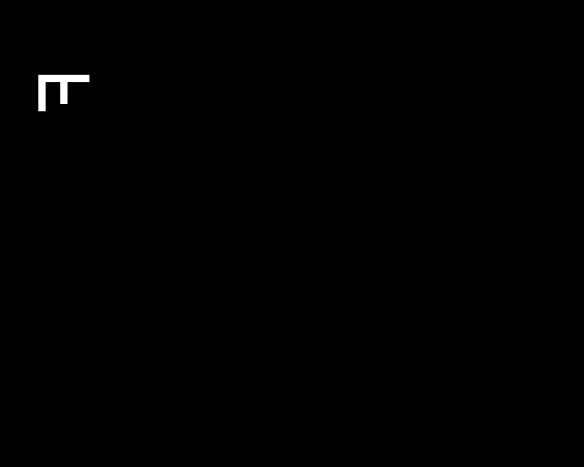 A completed faulty call transposes the F across its diagonal