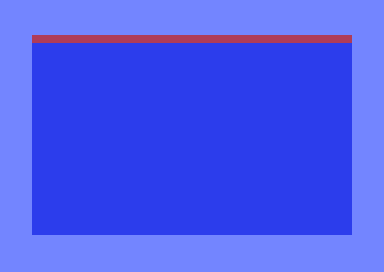 A solid red bar running the full width of the screen, near the top.