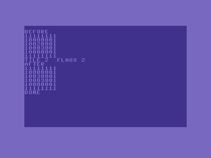 The maintained caller running through the machine’s stock BASIC ROM.