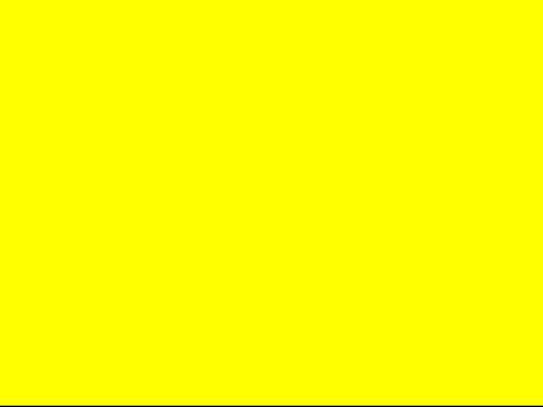 The Amiga screen filled with solid yellow.