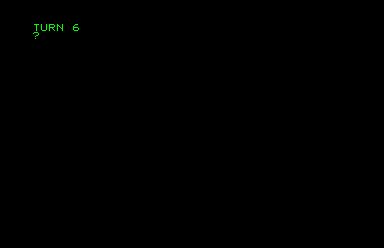 PET customised BASIC caller showing TURN 6.