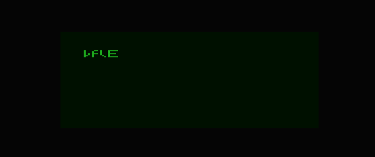 The enlarged WAVE letters overlap because their origins move only eight pixels.