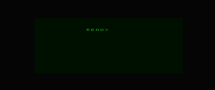 The corrected READY label begins at x89 within the panel.