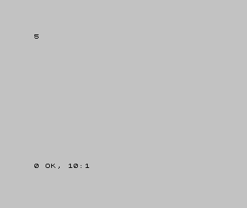 A Spectrum screen showing the number 5 printed below the program PRINT BIN 101.