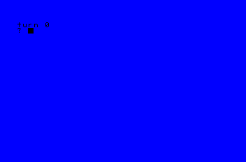 Aquarius BASIC still showing zero after two accepted commands.
