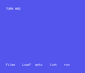 MSX1 native caller after two accepted actions, showing turn two.
