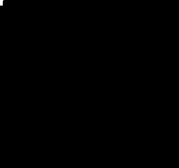 A single small white block in the top-left corner of an otherwise black NES screen.