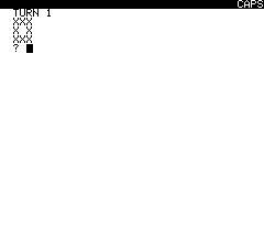 Oric Atmos native caller after accepted input.