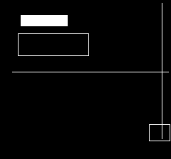 Native Oric Atmos HIRES output showing filled and outlined boxes and spans