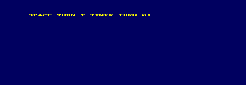 Native faulty Amstrad CPC caller still displaying turn 01 after the timer has expired without a new command.