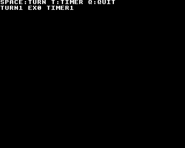 Faulty native BBC Micro BASIC caller still showing TURN 1, zero expiries and timing enabled after more than a full duration.