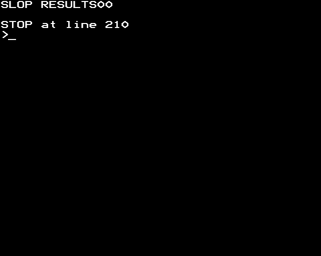 BBC Micro BASIC shows two failed checks from the deliberate caller mistake.