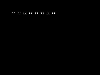 C64 shows the working result FF FF 0A 01 00 00 00 00.