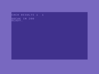 C64 BASIC shows both retained behaviour checks passing.