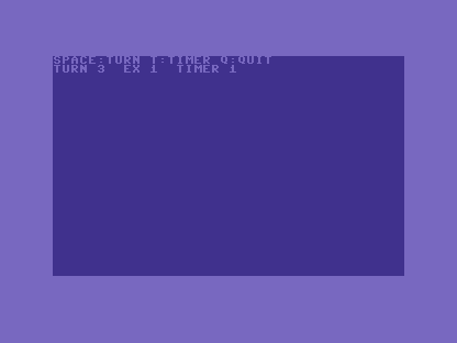 Native C64 BASIC caller showing TURN 3, one automatic expiry and timing enabled.