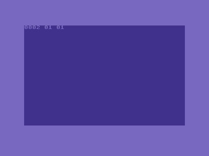 C64 shows 0002 01 01: two turns, one automatic expiry and an active next deadline.
