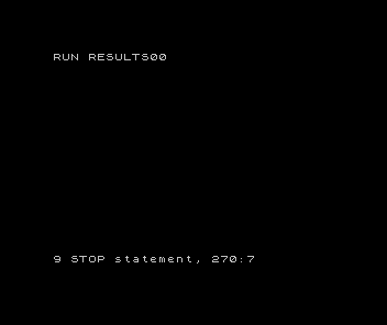 Spectrum BASIC shows two failed checks from the deliberate caller mistake.