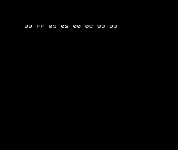 Spectrum shows 00 FF 03 02 00 0C 03 03: repeatedly refreshing recovery prevents every hit.