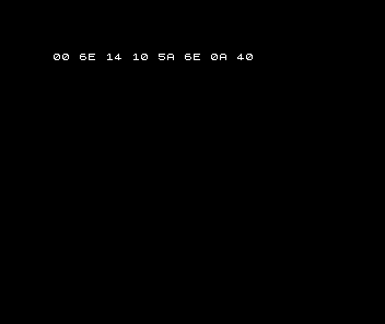 Spectrum shows the deliberate fault row 00 6E 14 10 5A 6E 0A 40.