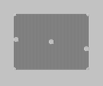 Original spectrum scene with masked objects cropped at the four screen corners and drawn inside the viewport
