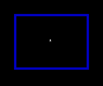 The lamplighter in the centre of the square, pale white — no key held.