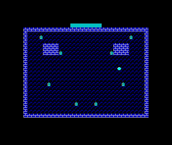 The cyan orb sitting where the lamplighter stood; no lamplighter visible anywhere.