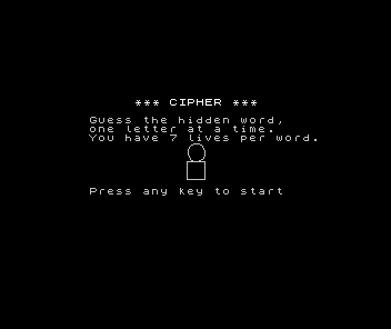 Cipher screenshot