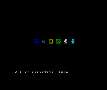 Six visible tile appearances: brickwork, target, two crate colours and two player designs.