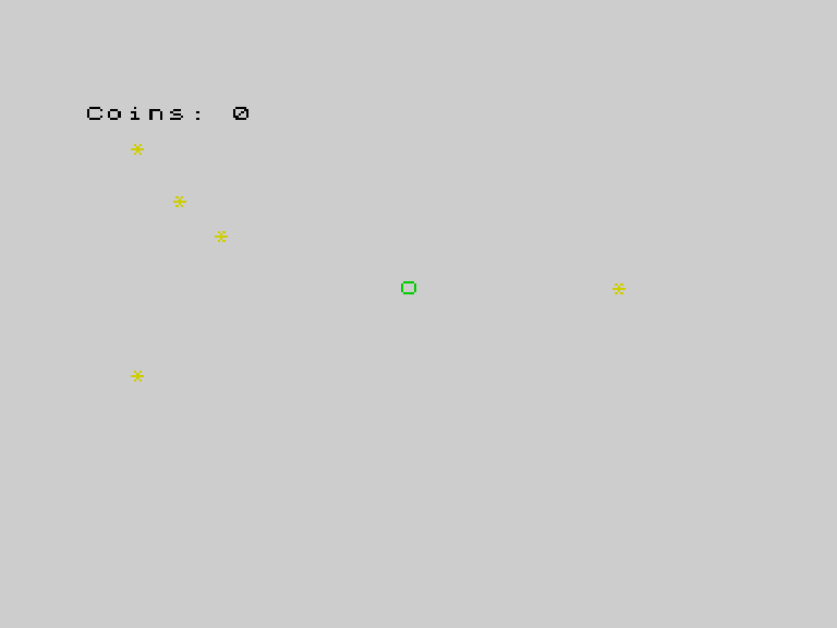 Game with subroutines — coins and HUD