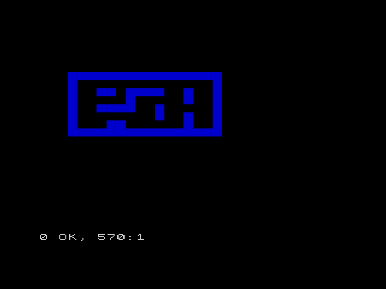 Map drawn with blue block walls