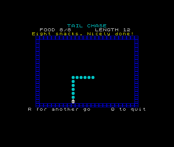 Tail Chase running on a ZX Spectrum