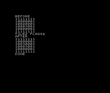 The maintained caller running through the machine’s stock BASIC ROM.