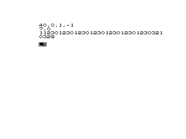 ZX80 prints failure flag zero after the deliberately faulty write, but the complete map now starts with one instead of zero.