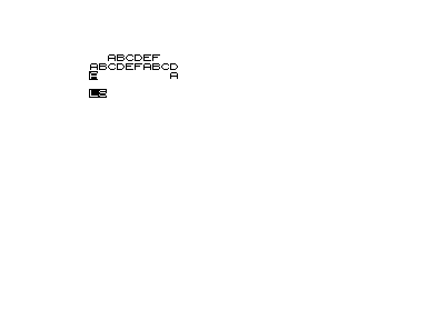 Native ZX80 output from the reusable character-span caller.
