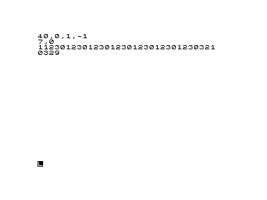 ZX81 prints failure flag zero after the deliberately faulty write, but the complete map now starts with one instead of zero.