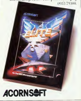 Detail of Acornsoft’s 1984 advertisement showing the illustrated Elite box above the Acornsoft name