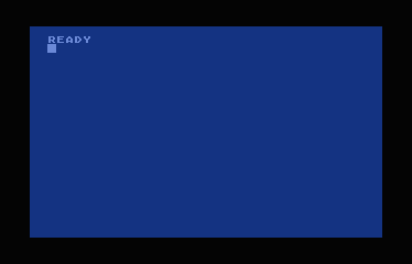 Atari 800: The Atari 800 switched on, running its own firmware in our emulator.